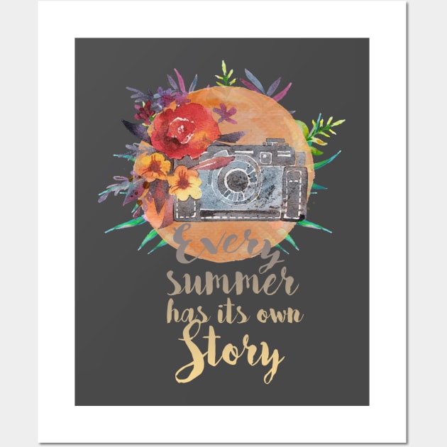 Every summer has its own story Wall Art by T-shirt Factory